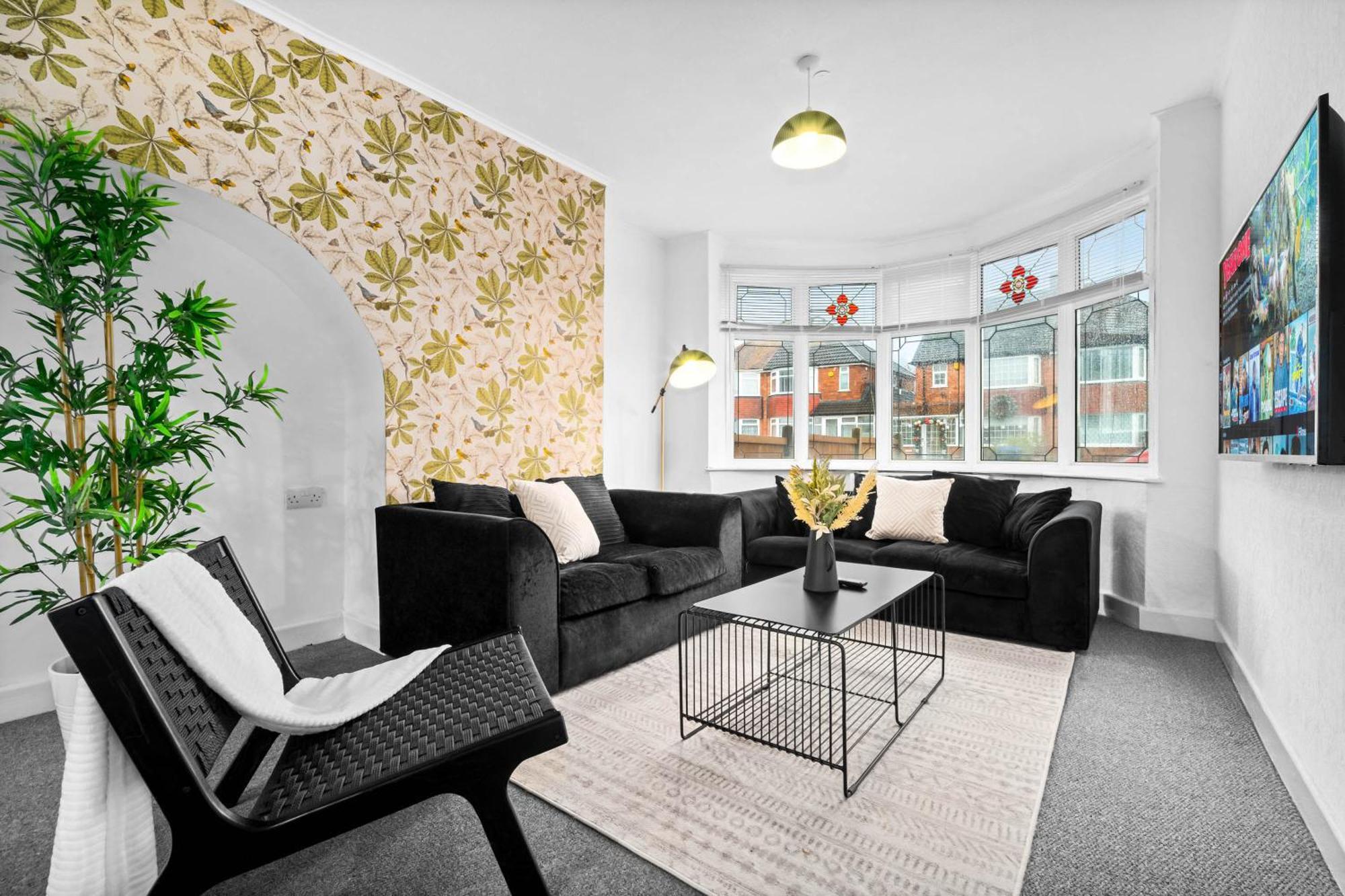 Stylish 3 Bedroom House - Parking - Garden - Great Barr - Netflix - Top Rated -121J バーミンガム エクステリア 写真